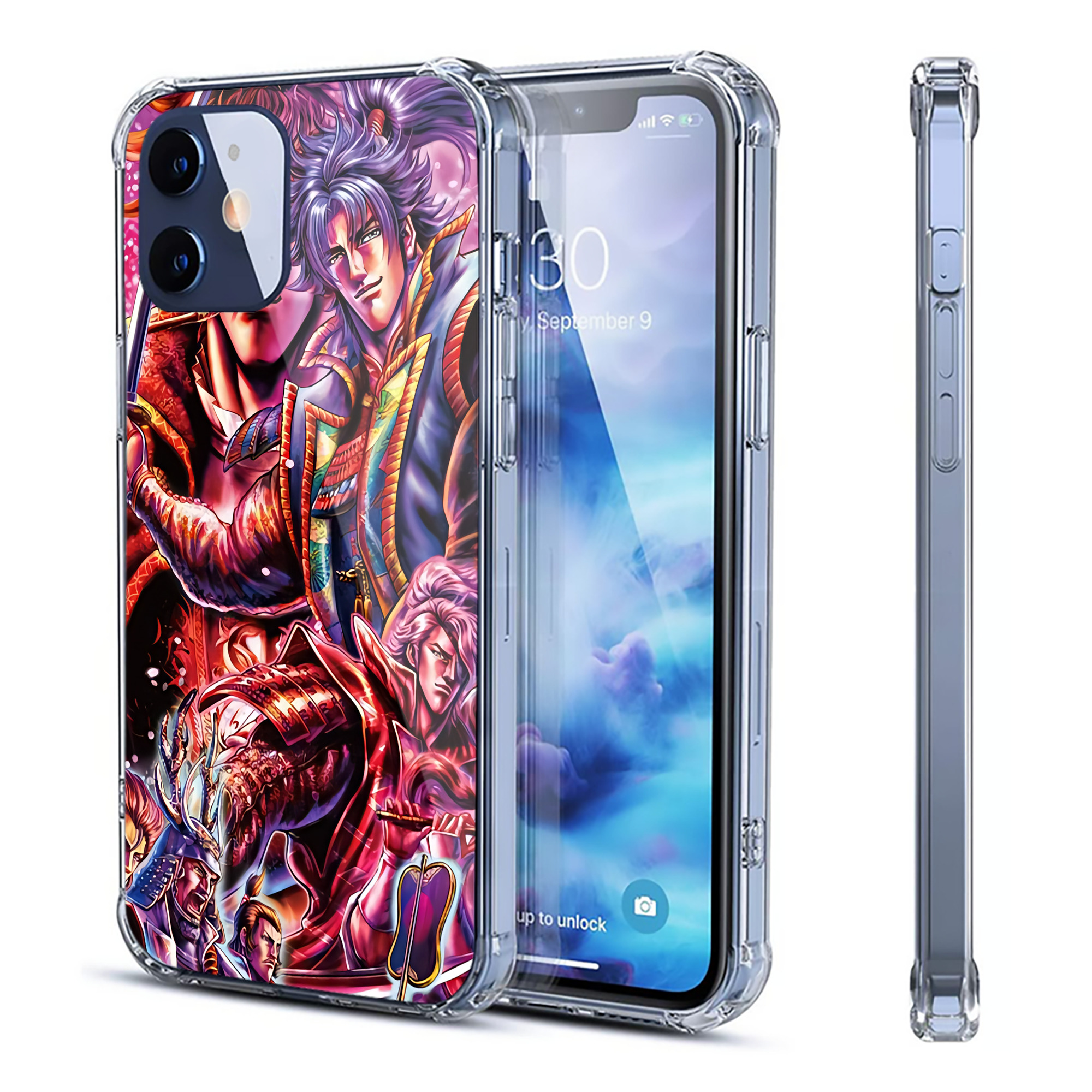 （画像用） 北斗の拳 Fist of the North Star 【iPhone 12シリーズ対応】透明スマホケース（クリアソフトケース）